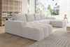 Ecksofa Cento, Couch U-Form, Sofa U-Form Webstoff, 360 x 57 x 180 cm, Beige Bild 5