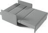 Zweiersessel YORK III mit Steppung, 2-Sitzer Schlafsofa, Jugendsofa mit Schlaffunktion, ausziehbare Couch, mit Bettkasten, inkl. Kissen, Kronos 14, 85 x 97 x 140 cm Bild 3