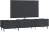 vidaXL TV-Schränk Schwarz 147 x 34,5 x 32 cm Holzwerkstoff 894476 Bild 2