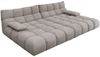 KAWOLA Big Sofa VIVIEN Feincord grau 85 x 178 x 296 cm Bild 3