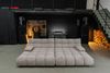 KAWOLA Big Sofa VIVIEN Feincord grau 85 x 178 x 296 cm Bild 4