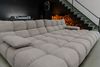 KAWOLA Big Sofa VIVIEN Feincord grau 85 x 178 x 296 cm Bild 5