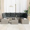 vidaXL Gartensofa-set 8 pcs Hellgrau und Dunkelgrau Poly-Rattan 3355631 Bild 3