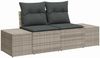 vidaXL Gartensofa-set 8 pcs Hellgrau und Dunkelgrau Poly-Rattan 3355631 Bild 4