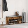 vidaXL Schuhbank Räuchereiche 102x30,5x45 cm Holzwerkstoff 859140 Bild 3