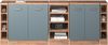 Küchenschrank für Dachschrägen R-Line Blau-Grau 210 cm 5er Set Schrankkorpuss 60 cm Tiefe Vicco Bild 5