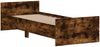 vidaXL Bettgestell ohne Matratze Räuchereiche 75x190 cm Holzwerkstoff 835950 Bild 3