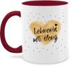 Shirtracer Tasse Lehrerin mit Herz, Lehrerin Geschenke, Abschiedsgeschenke Schule Leh, Keramik, Lehrerin Bild 5