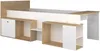 Vente-unique - PALOMA Bett Holz, Platte BeigeWeiß - B 117,6 cm x H 95,5 cm x L 238,9 cm Bild 4