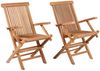 MR. DEKO Gartensessel Armlehnen Andover Teak Bild 3