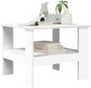 vidaXL Couchtisch Weiß 57 x 55 x 45 cm Holzwerkstoff 8000244 Bild 3