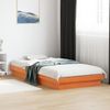 vidaXL Massivholzbett mit LED Wachsbraun 75x190 cm Kiefer 844419 Bild 3