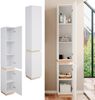Badschrank Gloria Weiß 33 x 197.5 cm mit 2 Türen Vicco Bild 2