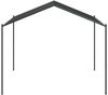 Gartenpavillon, Pavillon Anthrazit 3x3 m Stahl und Stoff Bild 4