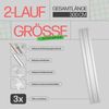Gardinenschienen-Set 2-läufig 300 cm (3x100 cm) inkl. Zubehör Bild 2