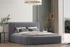 Polsterbett OLAF-OM 120x200 mit Bettkasten und Lattenrost. Farbe: VELUTTO 18 Bild 2