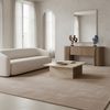KADIMA DESIGN Teppich LECH Wohnzimmer Waschbar Schlafzimmer Wohnzimmerteppich Esszimmer Uni, Läufer, Höhe: 9 mm, Beige, 60x110 cm, Esszimmerteppich Fußbodenheizung Waschbar Bild 4