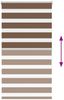 vidaXL Doppelrollo Braun 90x150 cm Stoffbreite 85,9 cm Polyester 4014337 Bild 5