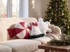 Dekokissen 3er Set NOELNEST Samtstoff 30 x 35 cm 40 x 40 cm Bunt Weihnachtsmotiv Bild 3