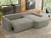 Ecksofa, L-förmiges, lose Kissen, DL-Schlaffunktion, (H 100 x T 187 x B 273 cm) - CUBO L - Boucle Hellgrau - rechte Seite Bild 4