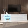 TV-Schrank mit LED-Beleuchtung, 180 x 40 x 45 cm, weiß Bild 2