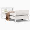 vidaXL Massivholzbett ohne Matratze Weiß 75x190 cm Kiefernholz 3306952 Bild 2