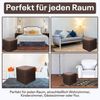 Best for Home Sitzhocker Cube Pouf – Stilvoller Samt Hocker & Fußhocker (verschiedene Farben), Handwerksqualität,TOP Preis-Leistungs-Verhältnis Bild 3