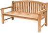 XXL Parkbank Bari Teak Massivholz extra stark - Breite: 150 cm Bild 4