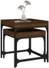 vidaXL Beistelltische 2 Stk. Braun Eichen-Optik Holzwerkstoff 823286 Bild 5