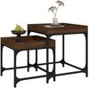 vidaXL Beistelltische 2 Stk. Braun Eichen-Optik Holzwerkstoff 823286 Bild 4