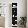 vidaXL Bücherregal Schwarz Eichen-Optik 40x24x176 cm Holzwerkstoff 862454 Bild 4