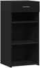 vidaXL Sideboard Schwarz 45x42,5x93 cm Holzwerkstoff 846321 Bild 2