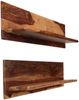 vidaXL Wandregale 2 Stk. 118x26x20 cm Massivholz Akazie 247931 Bild 2