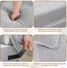 BlingBin Schlafsofa 3 in 1 klappbares Bodensofa Klappmatratze Schaumstoff extra dick 15cm, 210B x 80T x 15H cm 1 Teile, in Matratze umwandelbar, mit 2 Kissen Bild 4