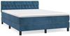 vidaXL Boxspringbett mit Matratze Dunkelblau 140x190 cm Samt 3141483 Bild 2