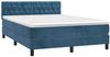 vidaXL Boxspringbett mit Matratze Dunkelblau 140x190 cm Samt 3141483 Bild 3