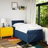 vidaXL Boxspringbett mit Matratze Blau 90x200 cm Stoff 3288869 Bild 4