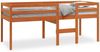 vidaXL Hochbett Wachsbraun 80x200 cm Massivholz Kiefer 844482 Bild 2