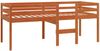 vidaXL Hochbett Wachsbraun 80x200 cm Massivholz Kiefer 844482 Bild 3