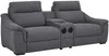 Vente-unique - VERETO Sofa Stoff Grau - B 99 cm x H 96 cm x L 234 cm Bild 3