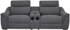 Vente-unique - VERETO Sofa Stoff Grau - B 99 cm x H 96 cm x L 234 cm Bild 4