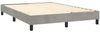 vidaXL Boxspringbett mit Matratze Hellgrau 140x190 cm Samt 3141419 Bild 4