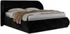 Polsterbett mit Lattenrost, Doppelbett Bettkasten, Bettgestell mit Gasdruckfeder - CAELA CLASSIC - 160 x 200 cm - Schwarz Cord Bild 5