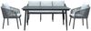 Garten-Set Este, Aluminium, Grau Bild 2