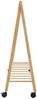 vidaXL Kleiderständer mit Ablagen und Rollen 106x34x106,5 cm Bambus 4008903 Bild 5