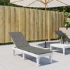 vidaXL Liegestuhl-Auflage Melange Dunkelgrau (75+105) x 50 x 4 cm Stoff 4002488 Bild 3