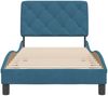 vidaXL Bettgestell ohne Matratze Blau 90x200 cm Samt 3207903 Bild 5