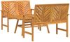 vidaXL Garten-Lounge-Set 3 pcs Braun Massivholz Akazie 3154128 Bild 2