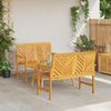 vidaXL Garten-Lounge-Set 3 pcs Braun Massivholz Akazie 3154128 Bild 4
