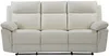 Vente-unique - Relaxsofa 3-Sitzer - Büffelleder - Elfenbein - PAKITA Bild 4